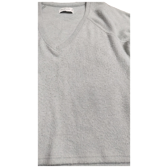 Abercrombie & Fitch Soft A&F Cozy‎ V Neck Side Split High Low Sweater Sweatshirt - Picture 3 of 8